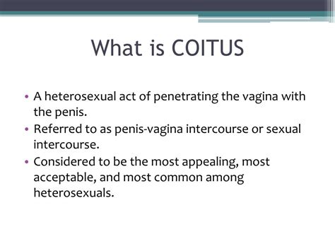 what is coitus